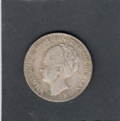 Beschrijving: 1 Gulden WILHELMINA 